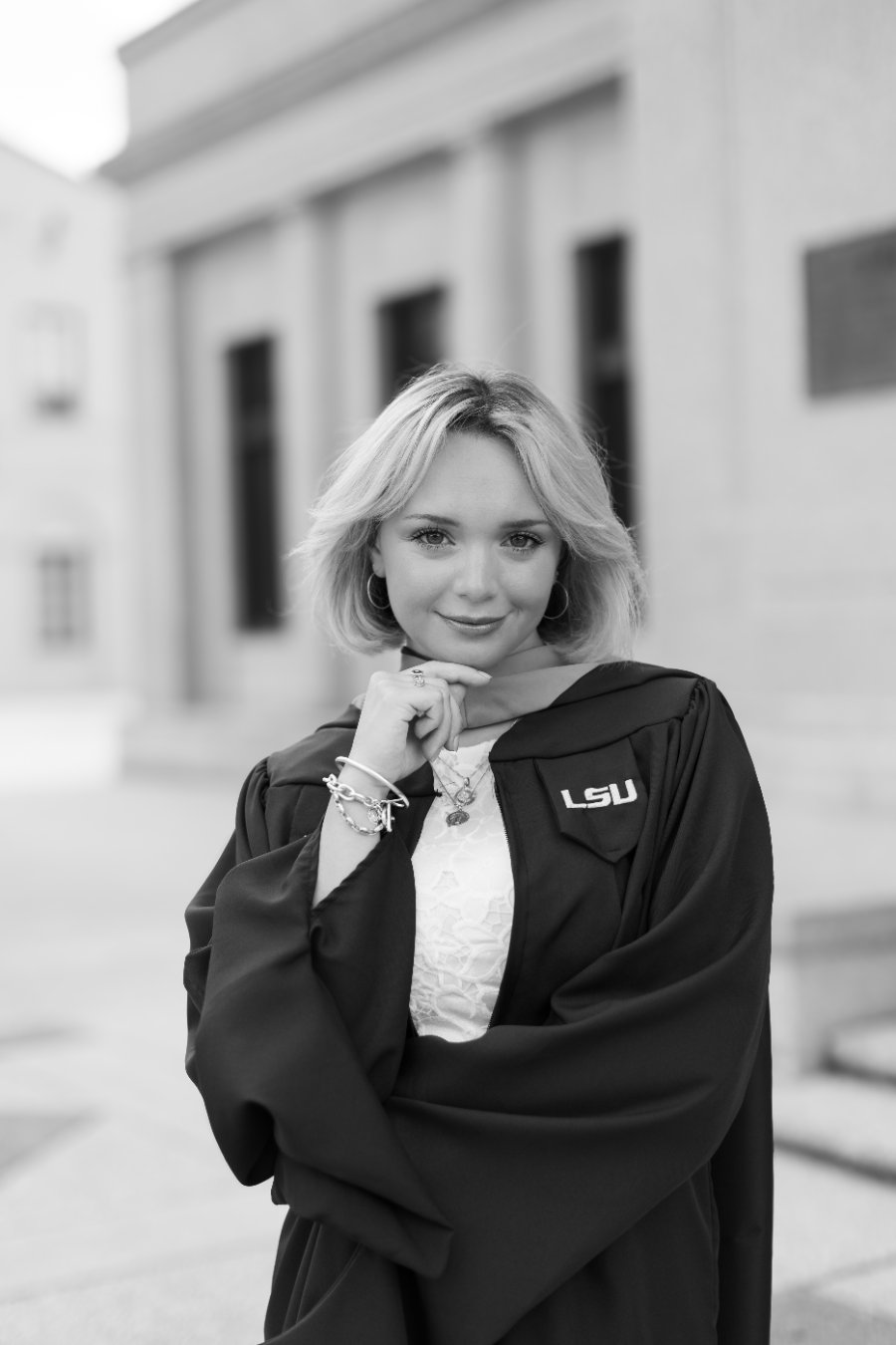 Charlotte Barbrick at LSU graduation